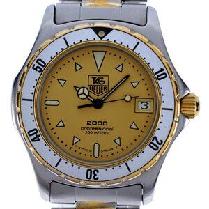 Vintage Midsize Tag Heuer Professional 33.5mm 2000 Series Watch Ref: 974.013!